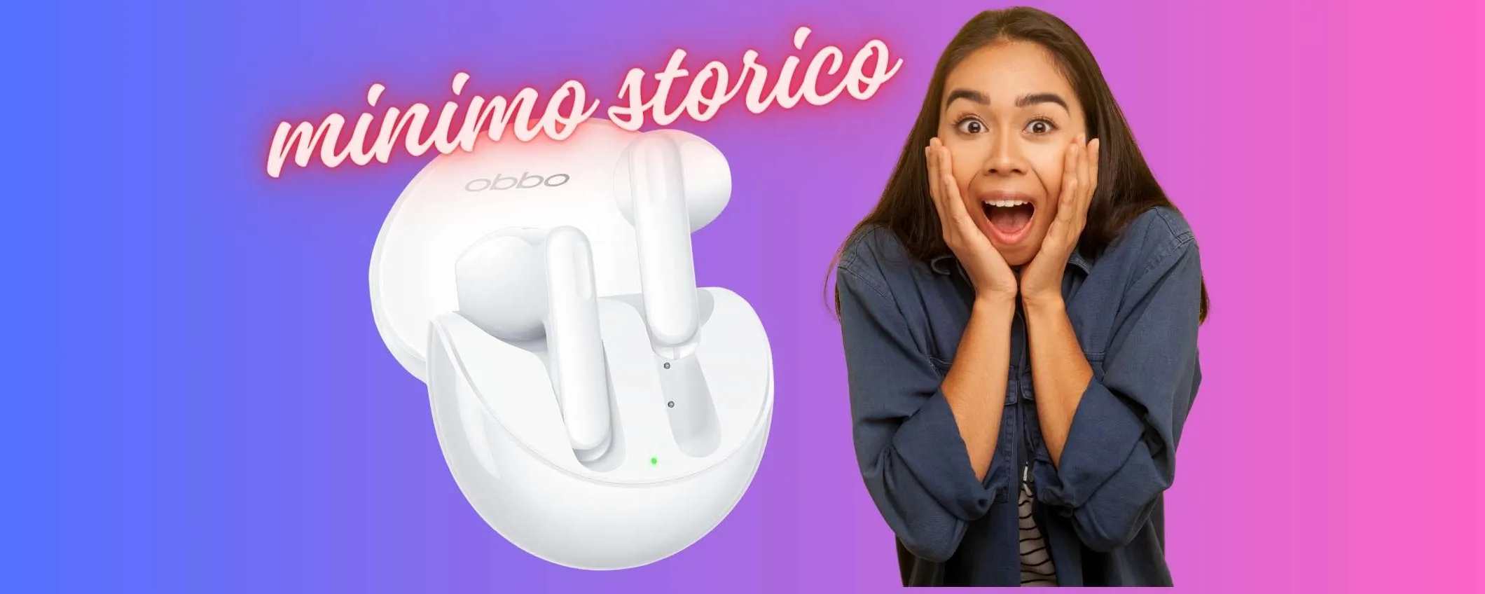 OPPO Enco Air3 al MINIMO STORICO su Amazon, da prendere al VOLO (-41%)