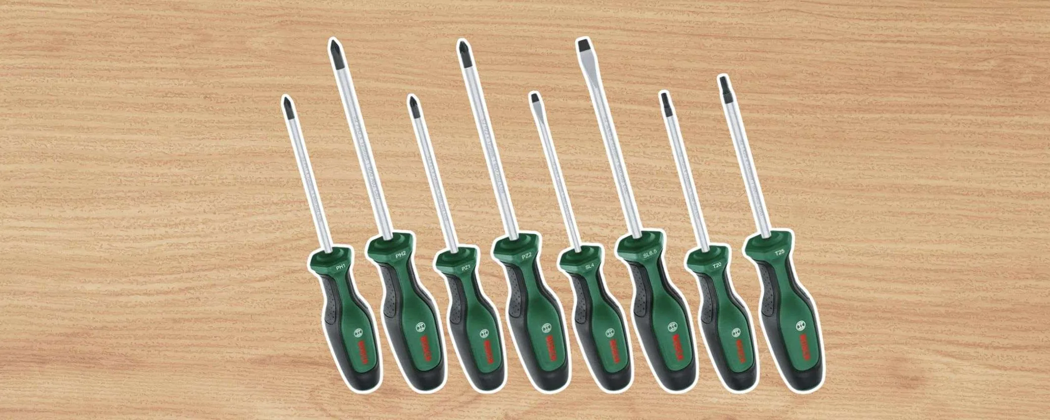 Set di 8 cacciaviti Bosch: occasione su Amazon in sconto LAMPO