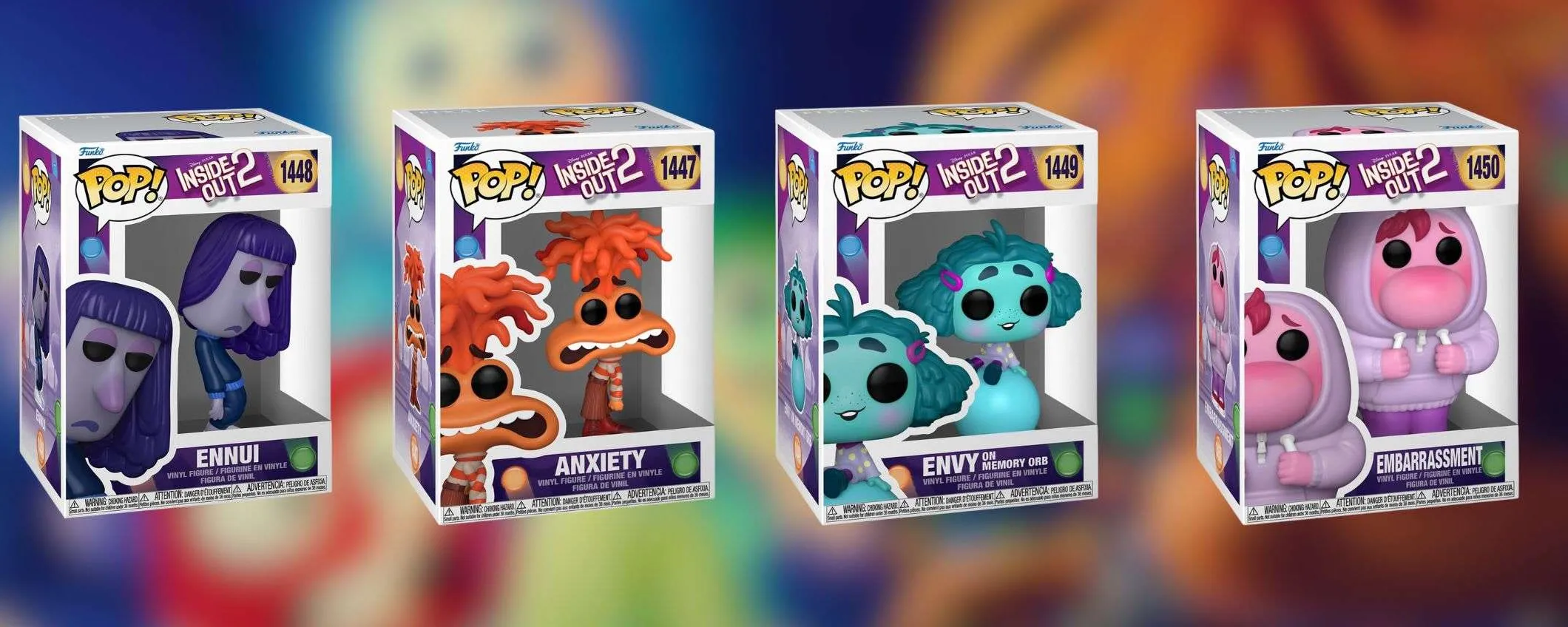 Inside Out 2: i Funko POP! di Ansia, Noia, Invidia e Imbarazzo sono su Amazon