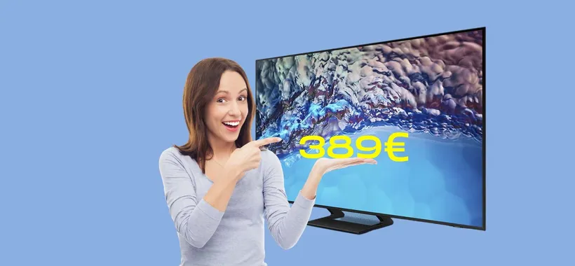 Samsung TV Crystal UHD: solo 389€ per questa 50" al Prime Day