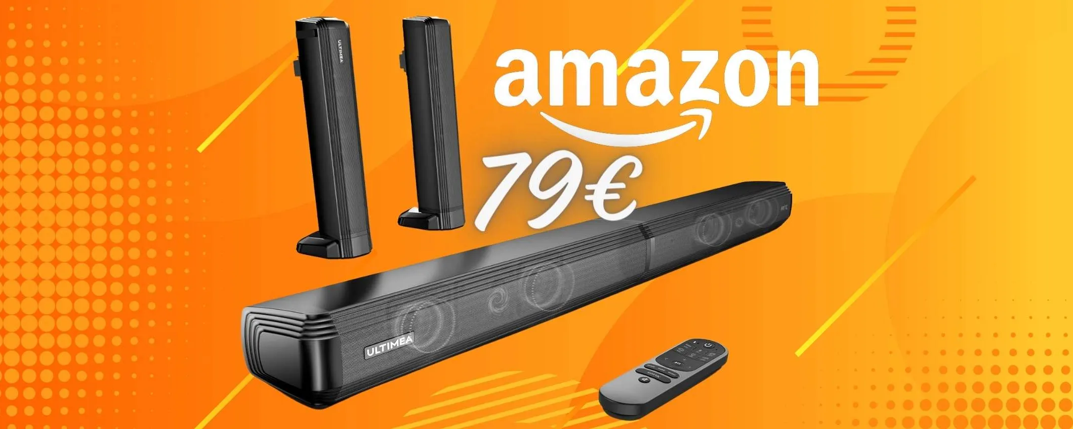 Soundbar 2 in 1 con design innovativo a SOLI 79€ su Amazon