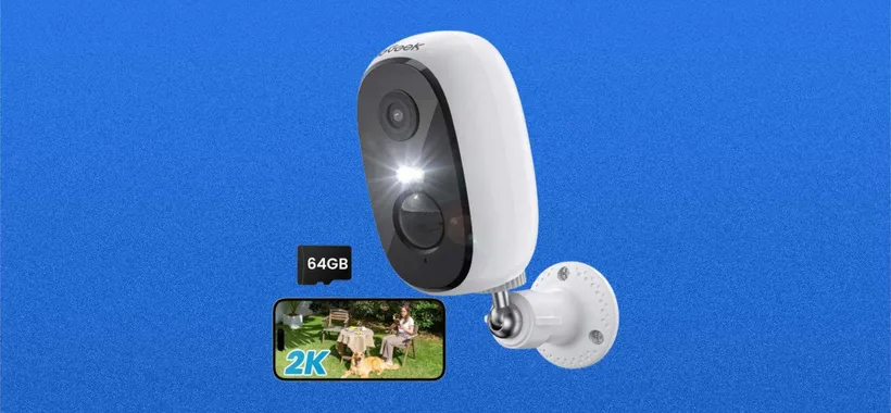 Telecamera WiFi di sicurezza in super offerta: 2K, visione notturna e un prezzo bomba