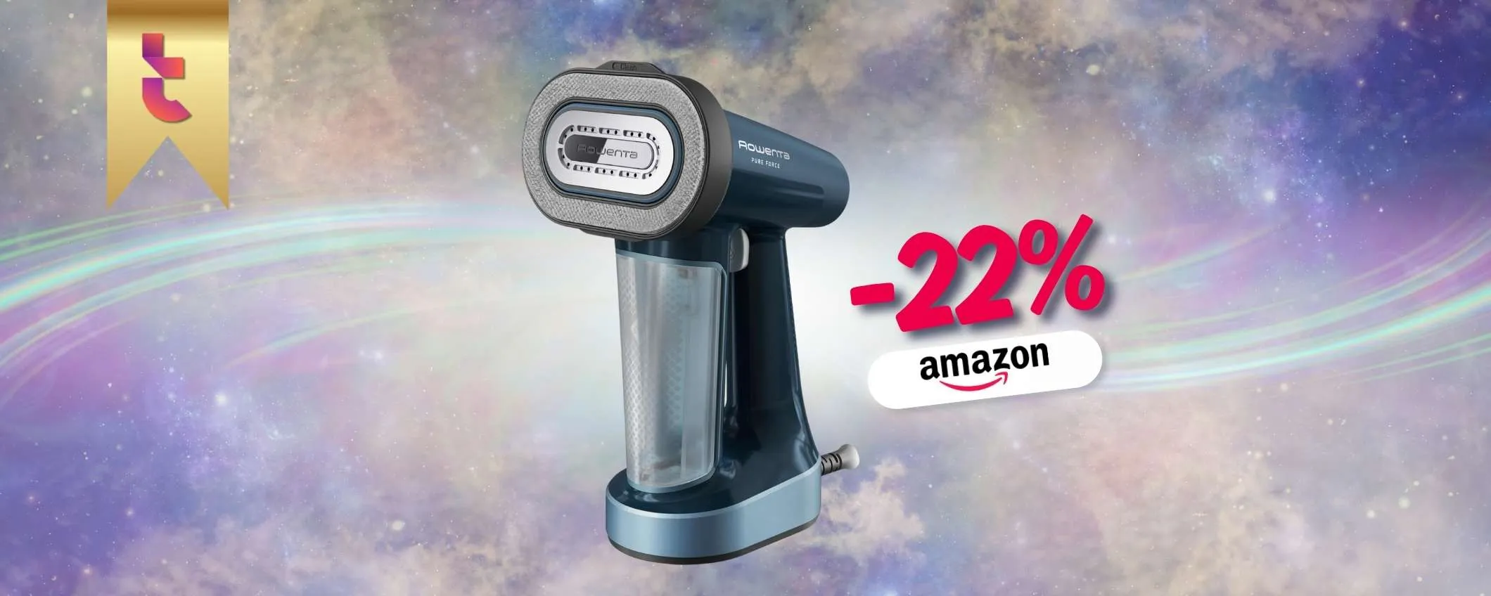 Rowenta Pure Force triplica la potenza: stira facile e veloce (Amazon)