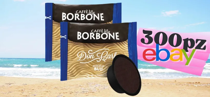 Formato SCORTA: 300 capsule Caffè Borbone Blu per LAVAZZA (0,19€ cad.)
