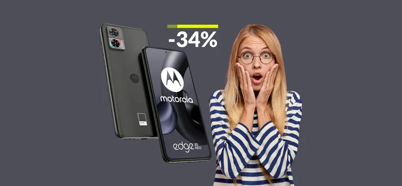 Motorola Edge 30 Neo con display 120Hz e ricarica fulminea (198€)