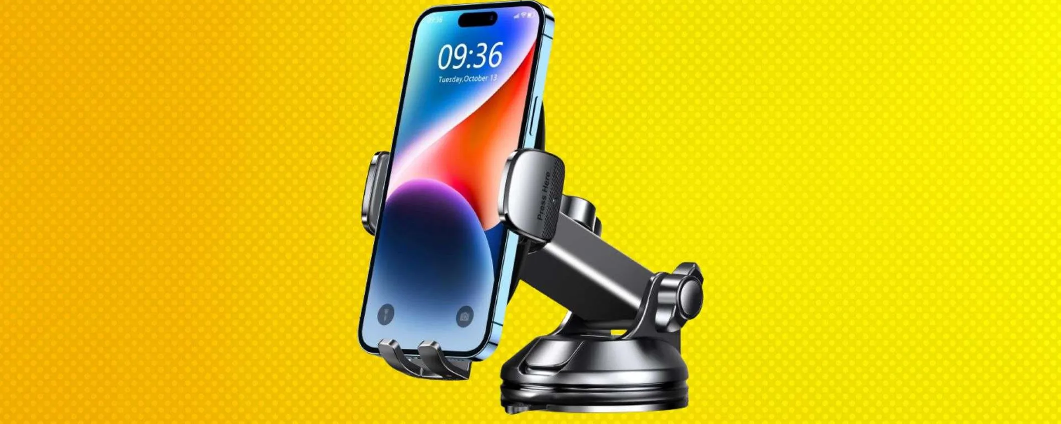 Supporto per smartphone da auto in super offerta: tuo a meno di 12€ (-40%)