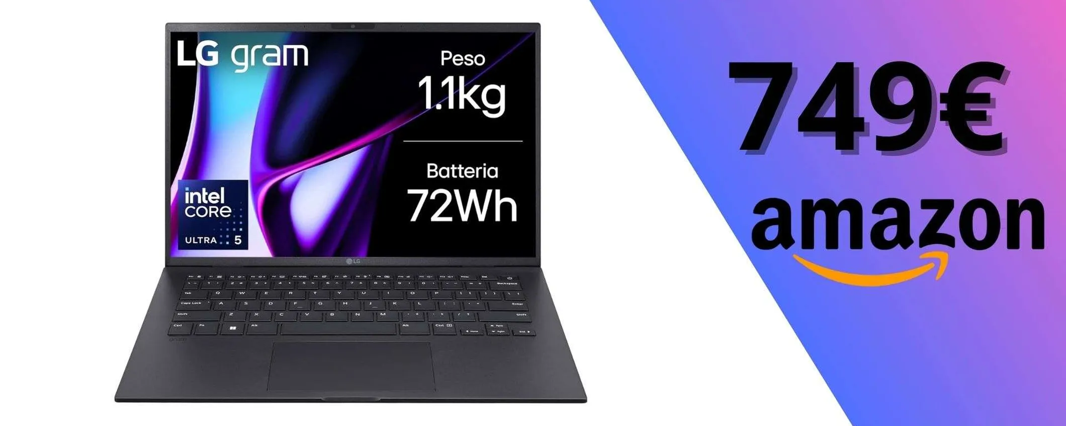 Solo 750€ per l'LG gram 14Z90S: eleganza e potenza in un notebook ultra-leggero