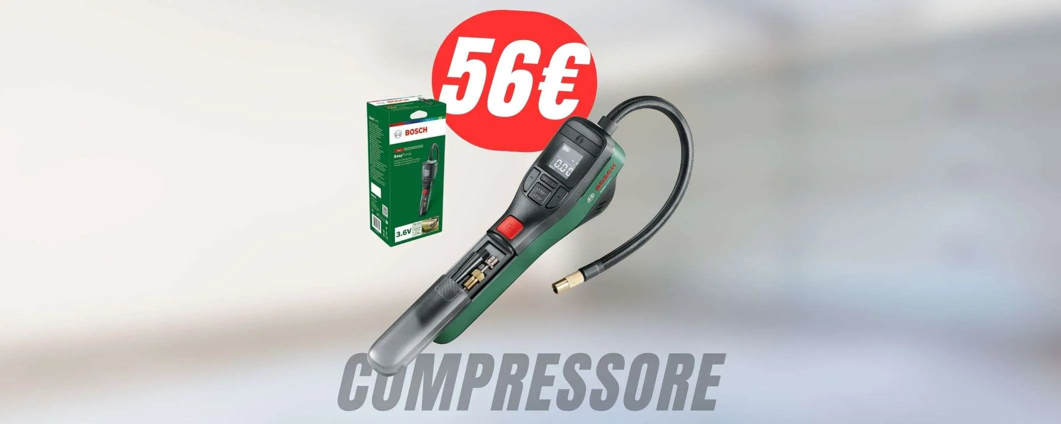 Questo MINI-COMPRESSORE di Bosch è potentissimo e scontato a soli 56€ su Amazon!