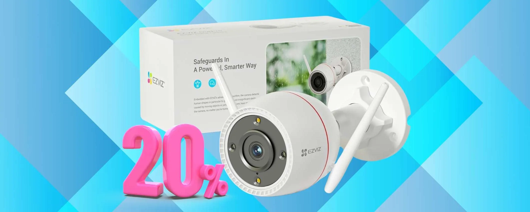Telecamera WiFi con visione notturna e sirena: casa sicura senza svenarsi